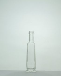 SOL-100 lasipullo 100 ml kulmikas lasipullo PP24 suulla