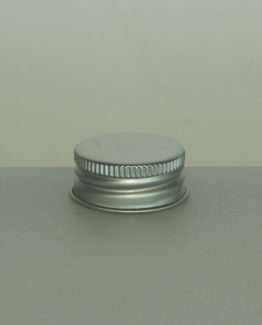 31,5 mm Alumiinikorkki esikierteytetty hopea