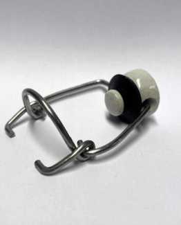 Posliininen patenttikorkki mustalla kumitiivisteellä