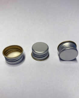 PP18 Alumiinikorkki esikierteytetty hopea